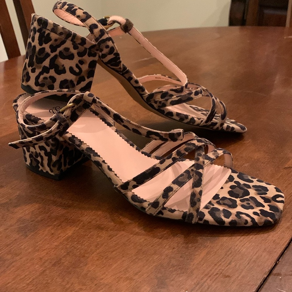 Jcrew leopard heel